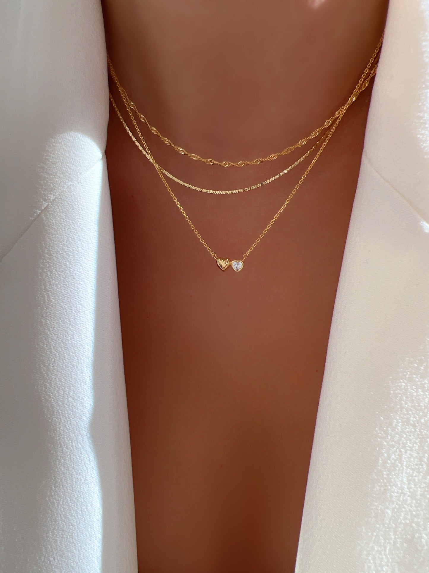 Thin Box Chain Choker 925 Necklace