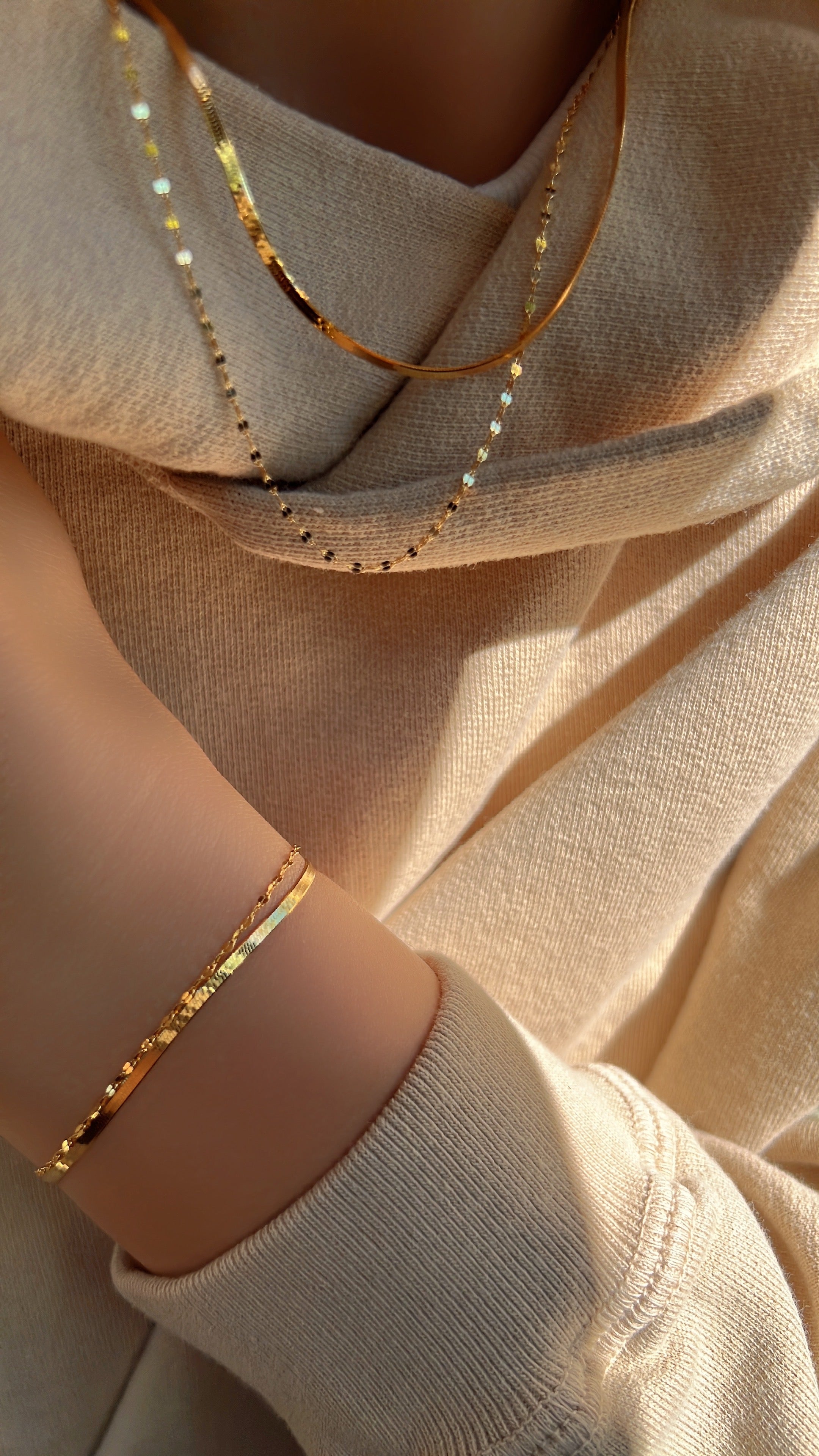 Layered Chain Set Necklace