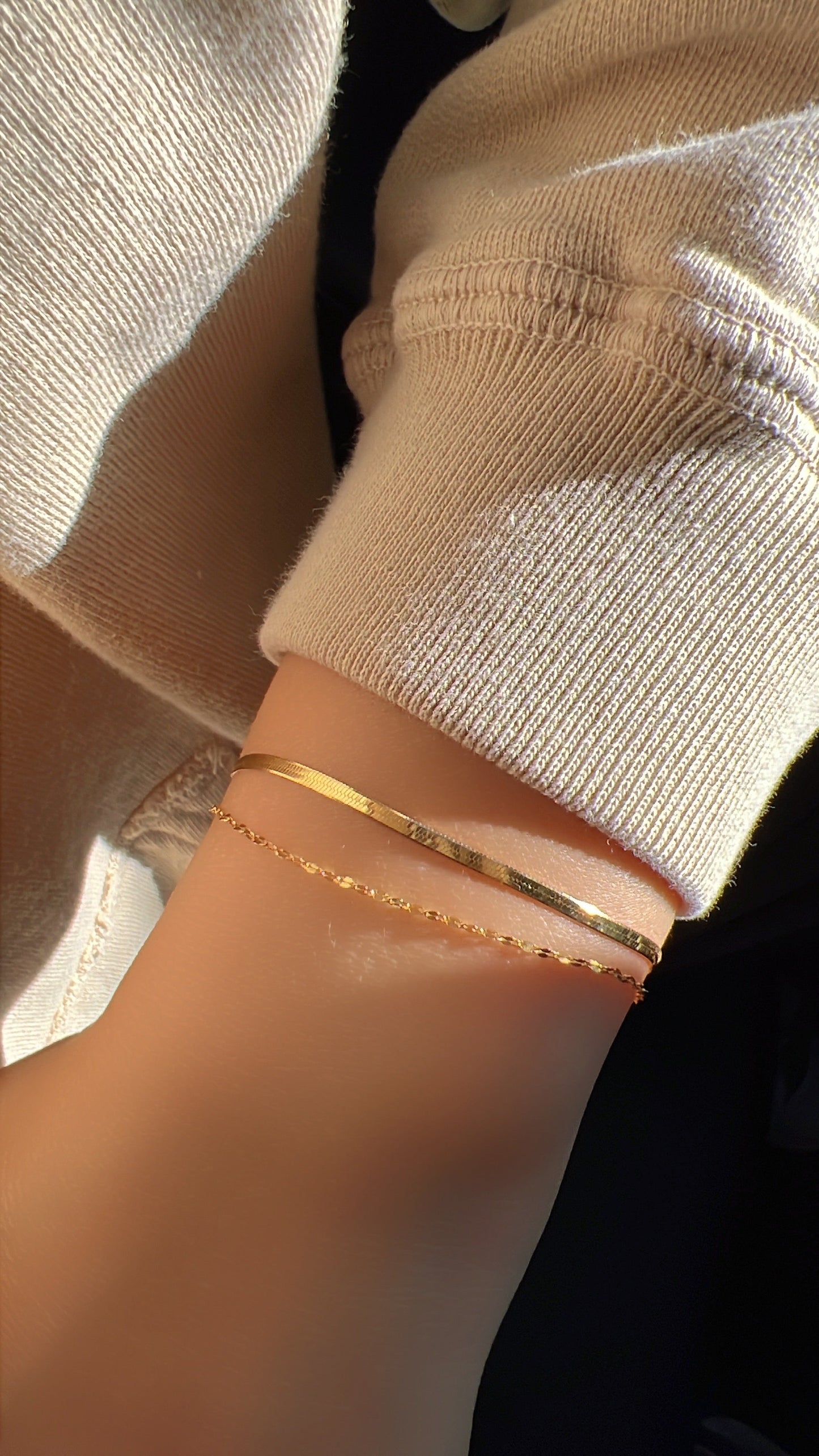 Layered Set Snake Chain Bracelet