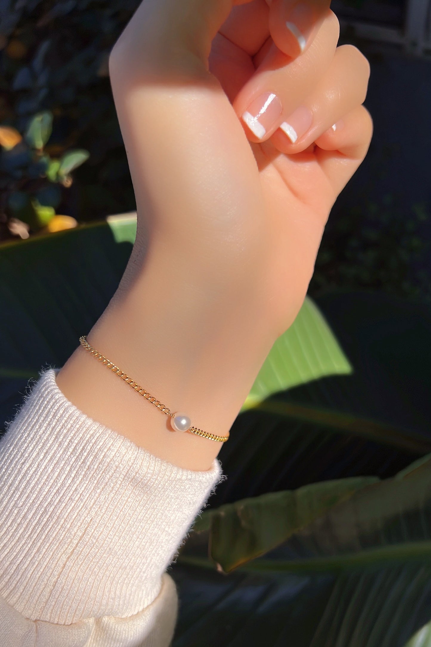 Freshwater Pearl Vine Chain Bracelet