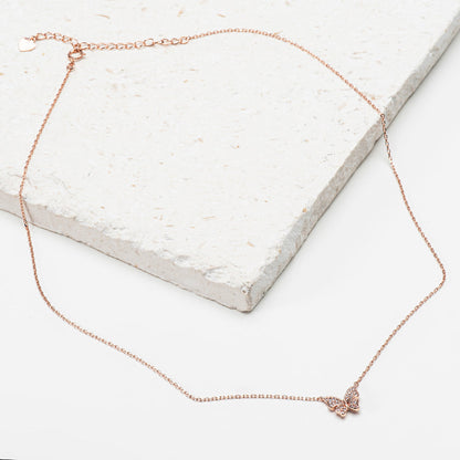 Butterfly Cubic Zirconia 925 Necklace