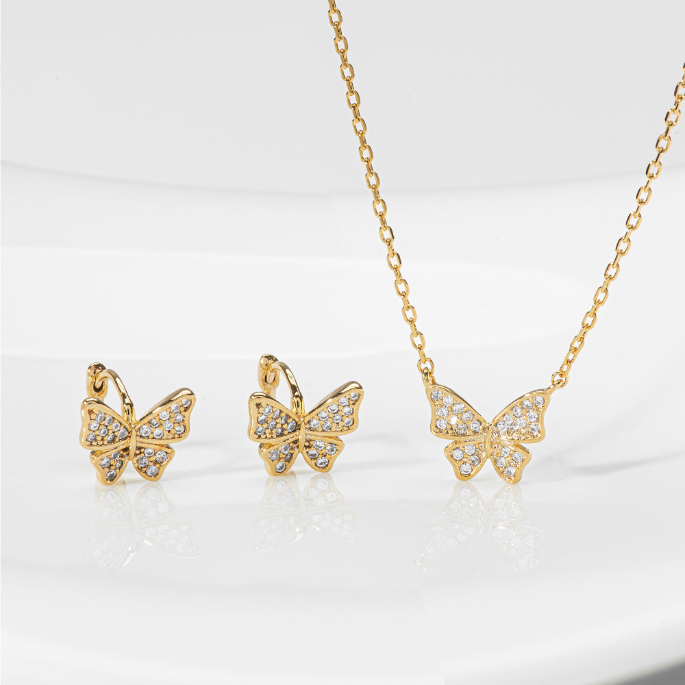 Butterfly Cubic Zirconia 925 Necklace