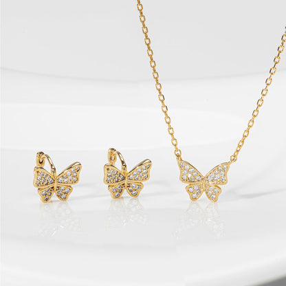 Butterfly Cubic Zirconia 925 Necklace