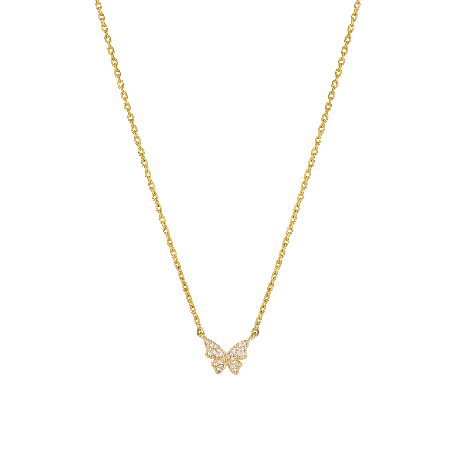 Butterfly Cubic Zirconia 925 Necklace