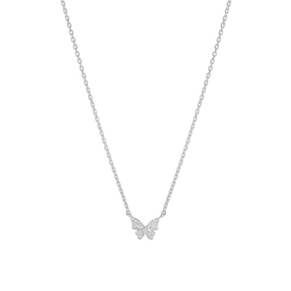 Butterfly Cubic Zirconia 925 Necklace
