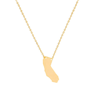 California State Map Necklace