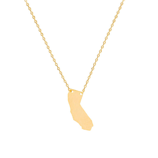 California State Map Necklace