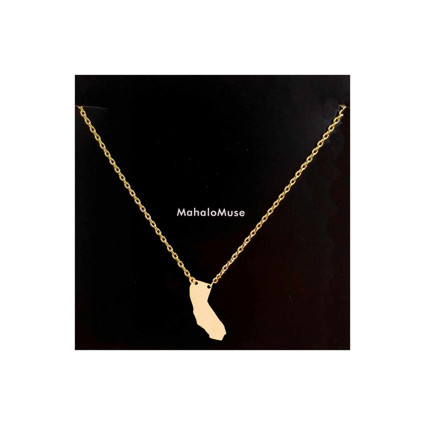 California State Map Necklace
