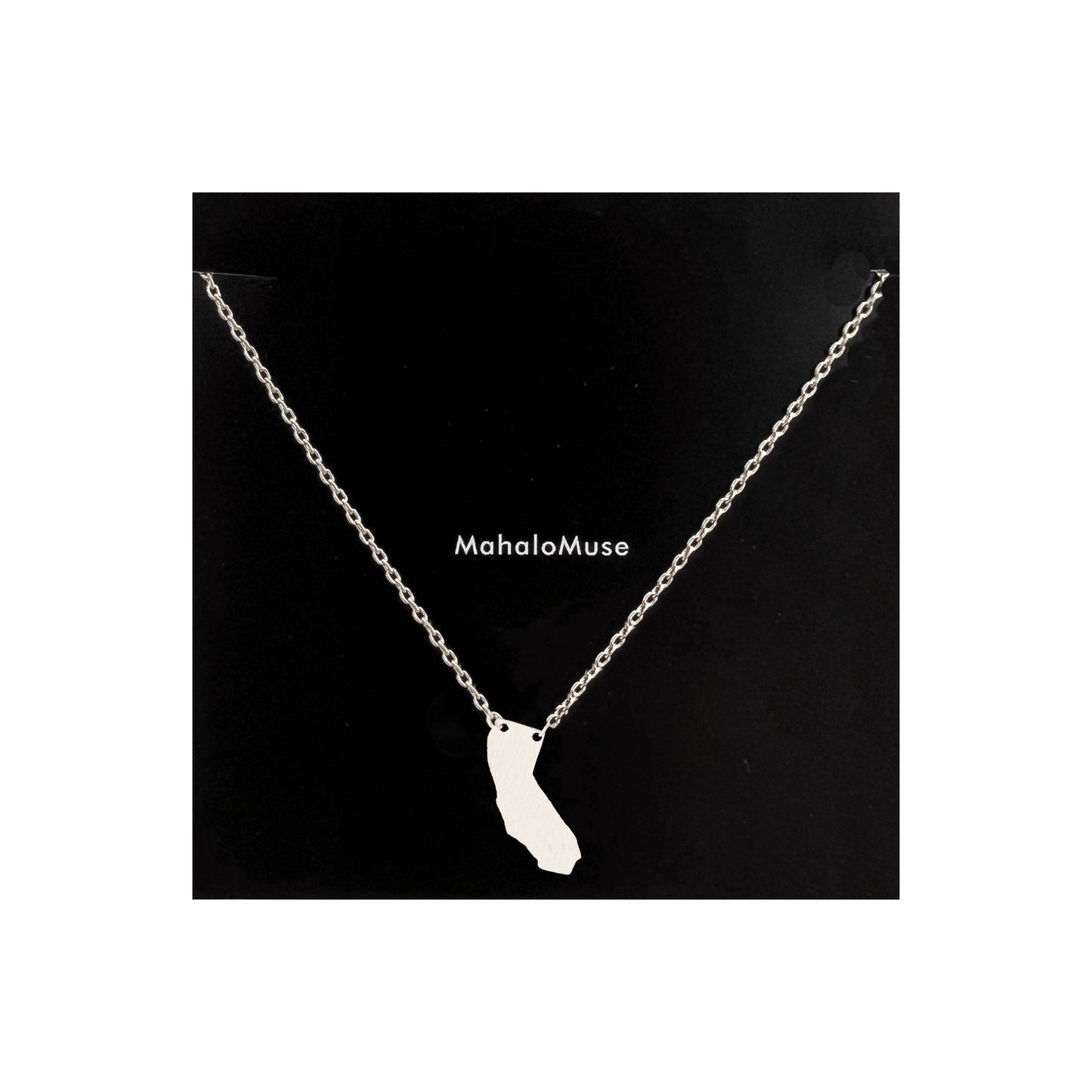 California State Map Necklace