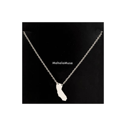 California State Map Necklace