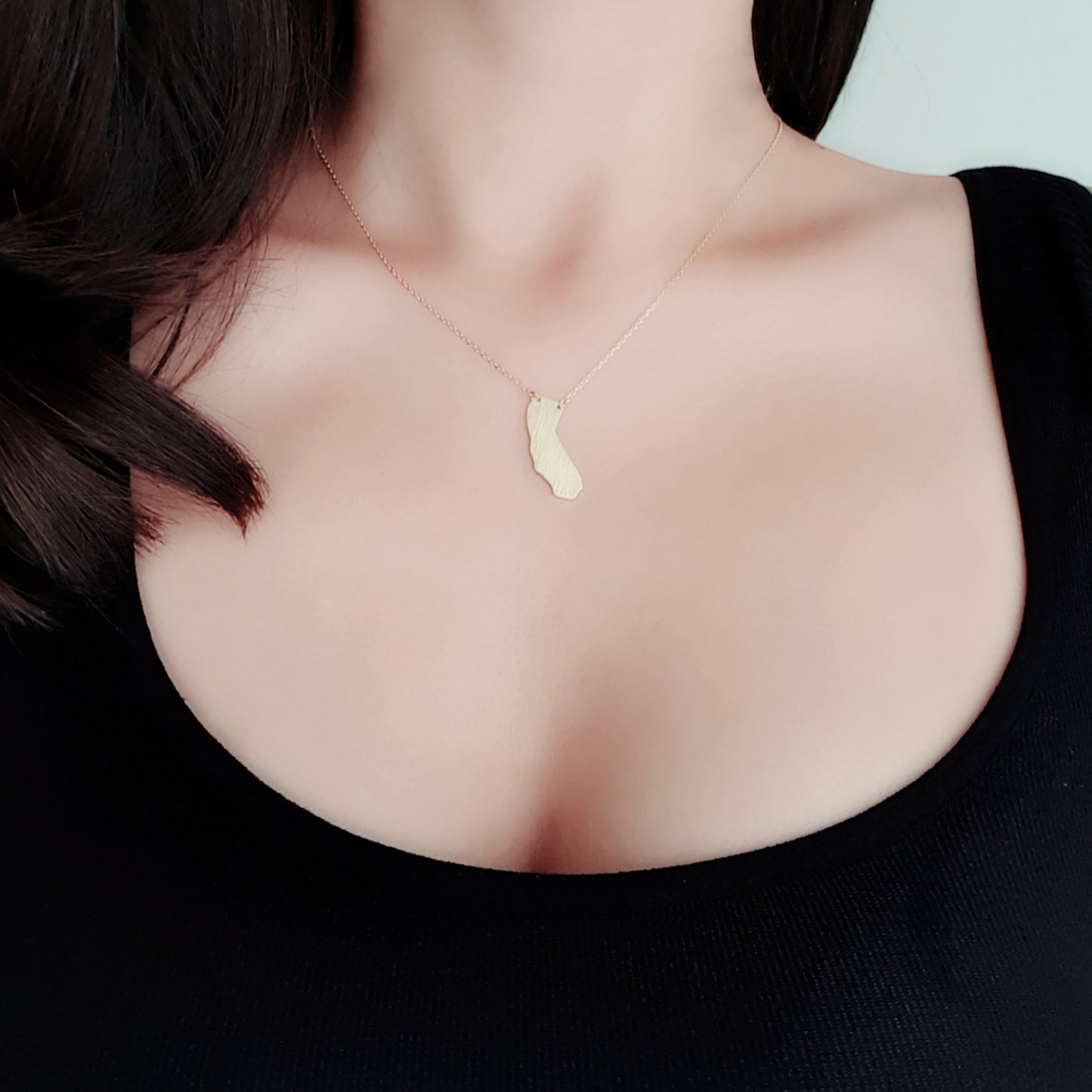 California State Map Necklace