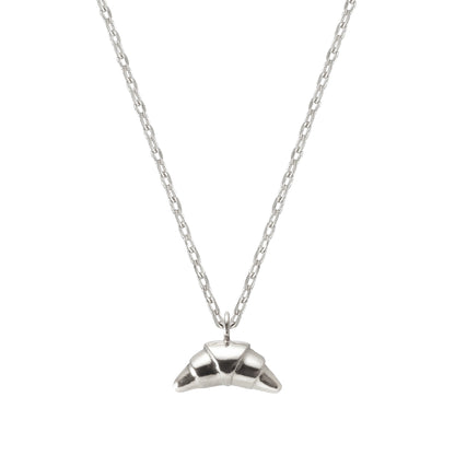 Tiny Croissant Pendant Necklace