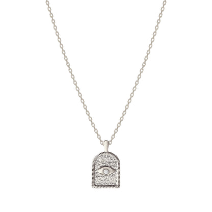 Arch Dorm Hamsa Eye Charm Necklace