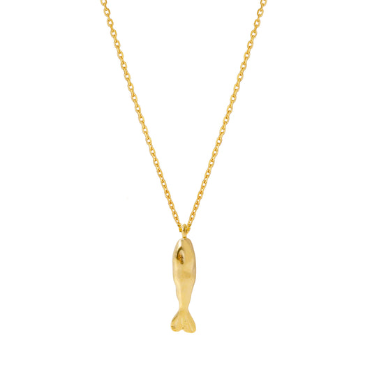 Fish Long Pendant Necklace
