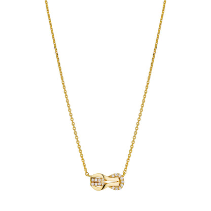 Infinity Double Horseshoe Pendant Necklace