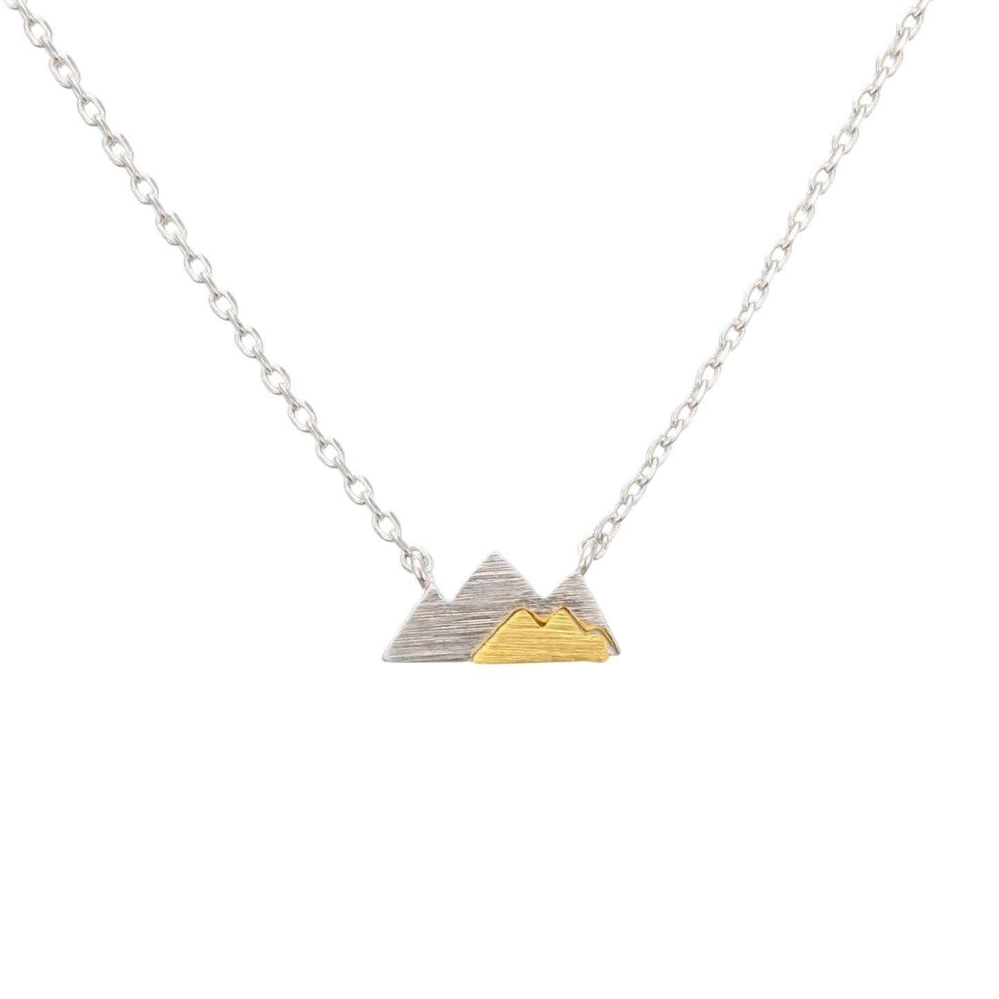 Two tone Mix Color Mountain Necklace