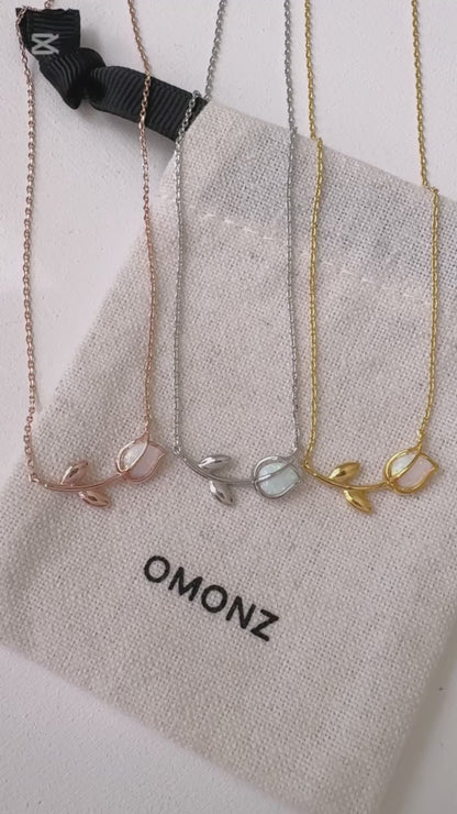 Opal Tulip Wrap Necklace
