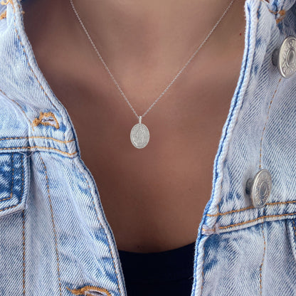 Medallion Pray For Us St Patrick Necklace