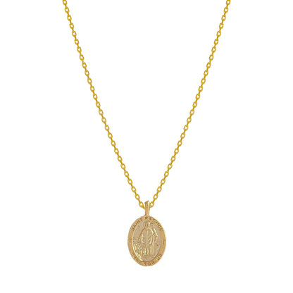Medallion Pray For Us St Patrick Necklace