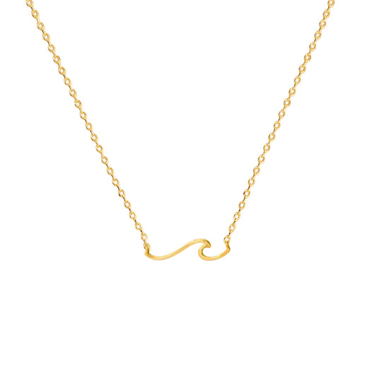 Beach Wave Pendant Necklace